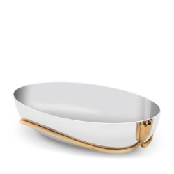 L'Objet Deco Leaves Serving Boat - Large 15.25 L x 9 W x 3 H