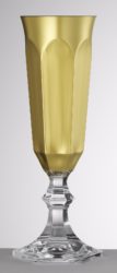 Mario Luca Giusti Dolce Vita Gold Flute 8.25"H, Set/6