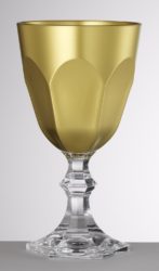 Mario Luca Giusti Dolce Vita Gold Water Goblet 6.75"H, Set/6