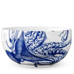 Caskata Blue Lucy Large Round Serving Bowl 10"