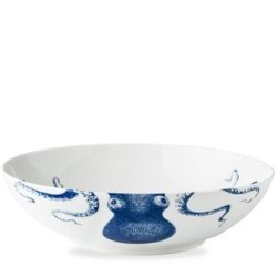 Caskata Blue Lucy Wide Serving Bowl 11.5"D x 3.25"H