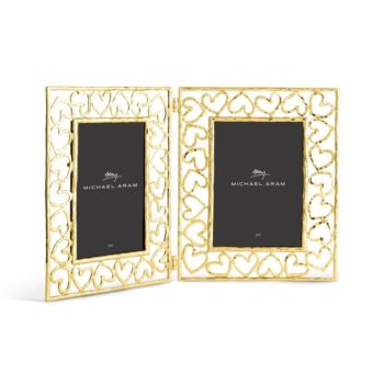 Michael Aram Heart Gold Hinged Frame 5x7