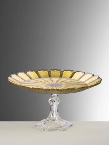 Mario Luca Giusti Ninfea Gold Cake Plate 11.75"W x 6.25"H