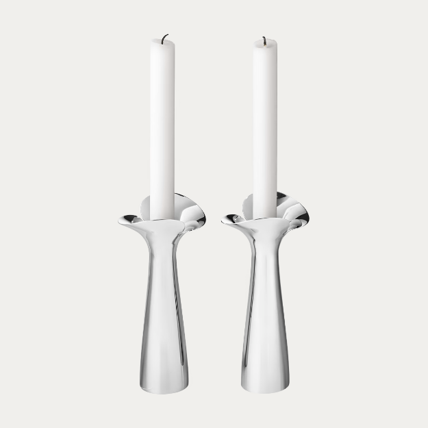 Georg Jensen Bloom Botanica Candleholders – Pair