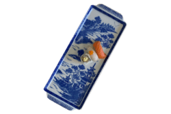 Mottahedeh Blue Canton Sandwich Tray 15.5"L x 6"W