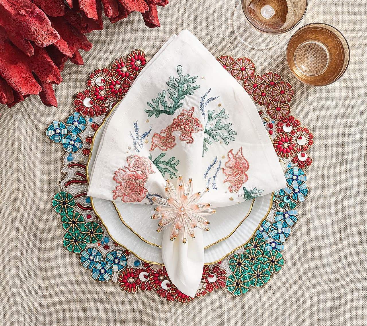 Kim Seybert Placemats & Napkins Unique Kim Seybert Table Accessories