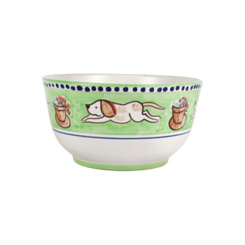 Vietri Campagna Cane Deep Serving Bowl 10.25"D, 5.25"H