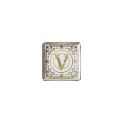 Versace by Rosenthal Virtus Gala White Canape Dish 4.75"SQ