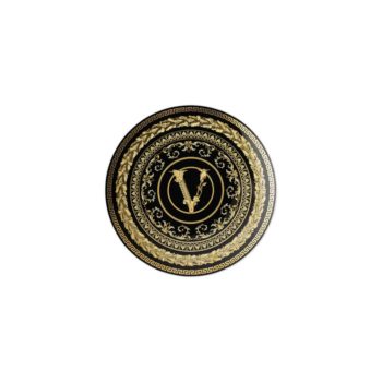 Versace by Rosenthal Virtus Gala Black Bread & Butter Plate 6 2/3 in