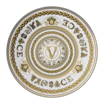 Versace by Rosenthal Virtus Gala White Service Plate 13"D