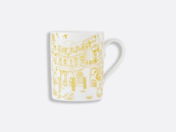 Bernardaud Tout Paris Mug Yellow 10 oz