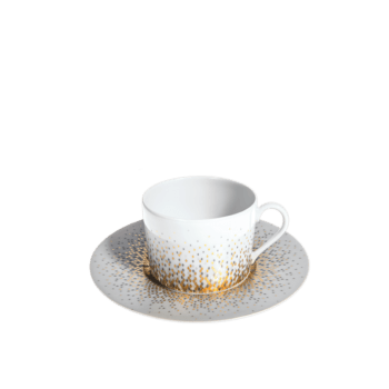 Haviland Souffle d'Or Teacup & Saucer 6.4" D 5.4 oz.