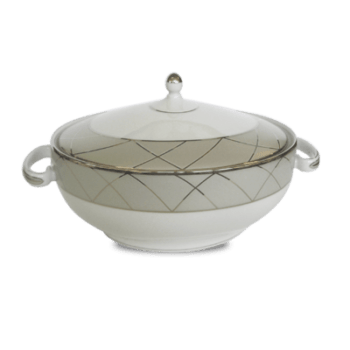 Haviland Clair De Lune Arcades Soup Tureen 12.4" L 84.5 oz.