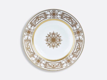 Bernardaud Aux Rois Or Rim Soup 9"
