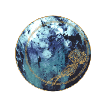 Haviland Ocean Bleu Jellyfish Bread and Butter Plate 6.3"