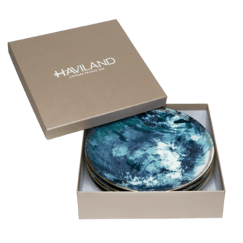 Haviland Ocean Bleu Dessert Plates (Set of 4)