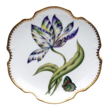 Anna Weatherley Old Master Tulips Blue Bread & Butter Plate