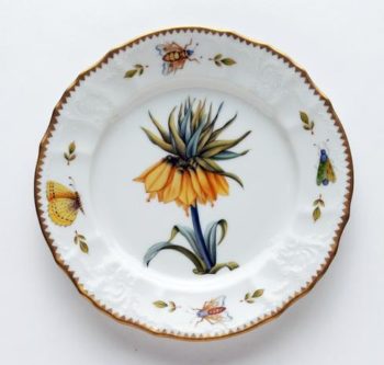 Anna Weatherley Redoute Yellow Flower Salad Plate