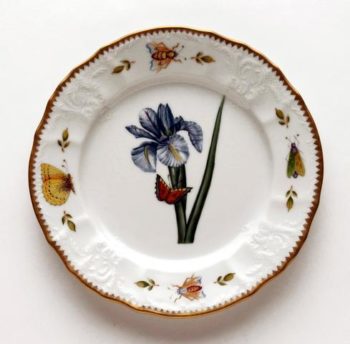 Anna Weatherley Redoute Blue Iris Salad Plate