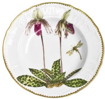 Anna Weatherley Orchids Rim Soup #3