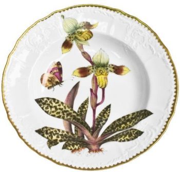 Anna Weatherley Orchids Rim Soup #5