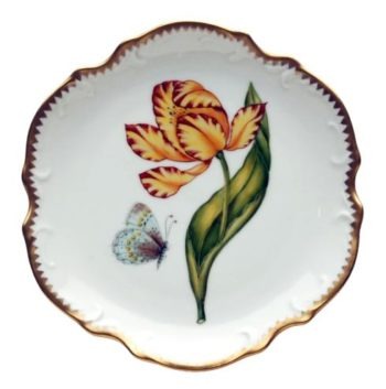 Anna Weatherley Old Master Tulips Yellow & Red Bread & Butter Plate