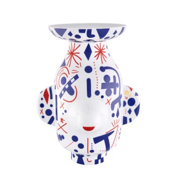 Vista Alegre Folkifunki Grimace Whit Lid Vase