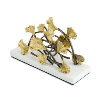 Michael Aram Golden Ginkgo Vertical Napkin Holder - Image 2