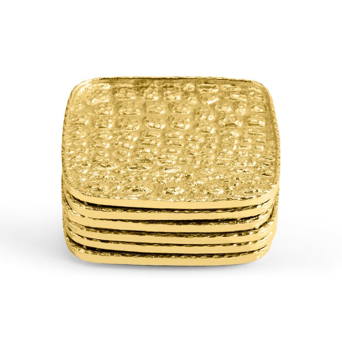 Safari Coaster Set/6 3.75"L x 3.75"W