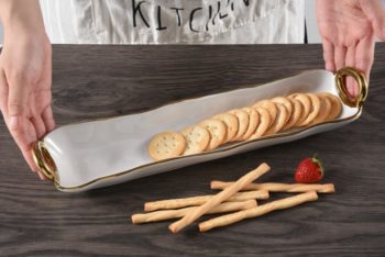 Pampa Bay Golden Handles Cracker Tray 14.25 × 3.25 × 2 in - Image 3