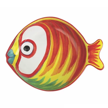 Vietri Pesci Colorati Figural Fish Medium Serving Bowl