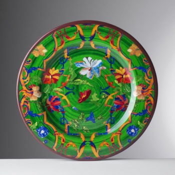Mario Luca Giusti Pancale Green Dinner Plate
