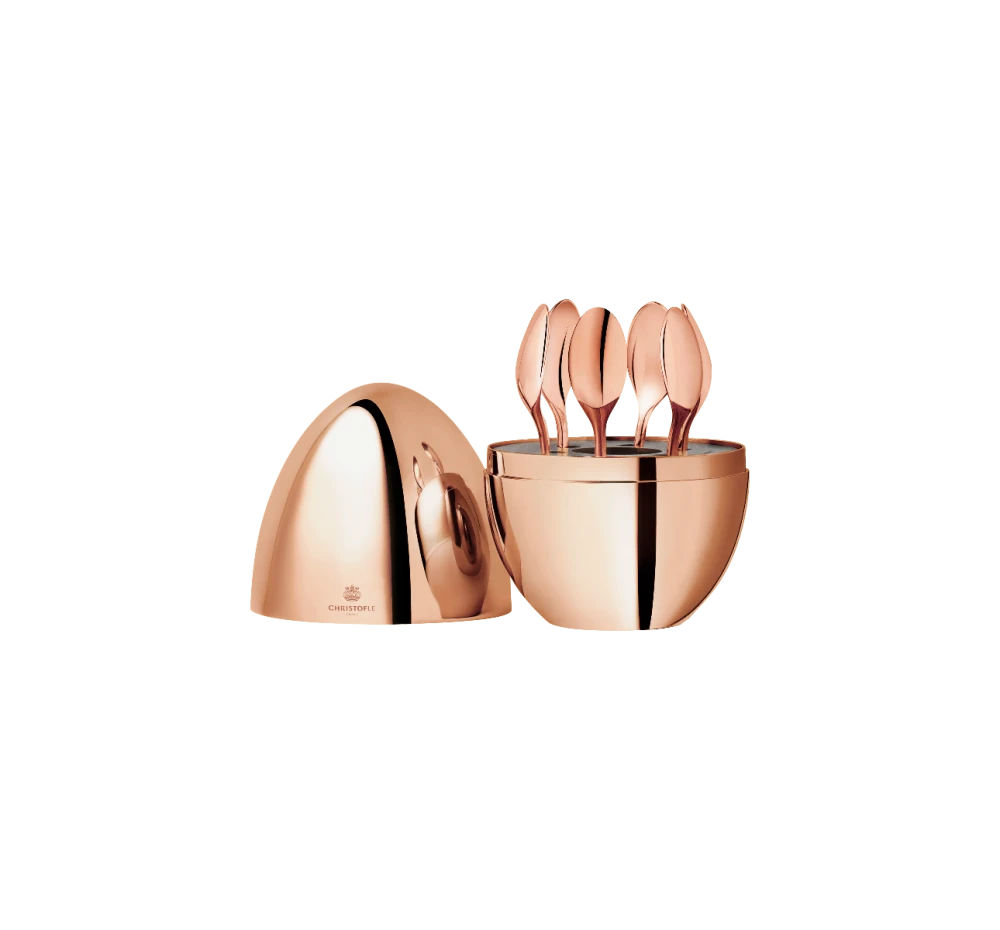 Christofle エスプレッソスプーン 6本セット ローズゴールド Rose Gold 6-Piece Espresso Spoon Set Mood Coffee