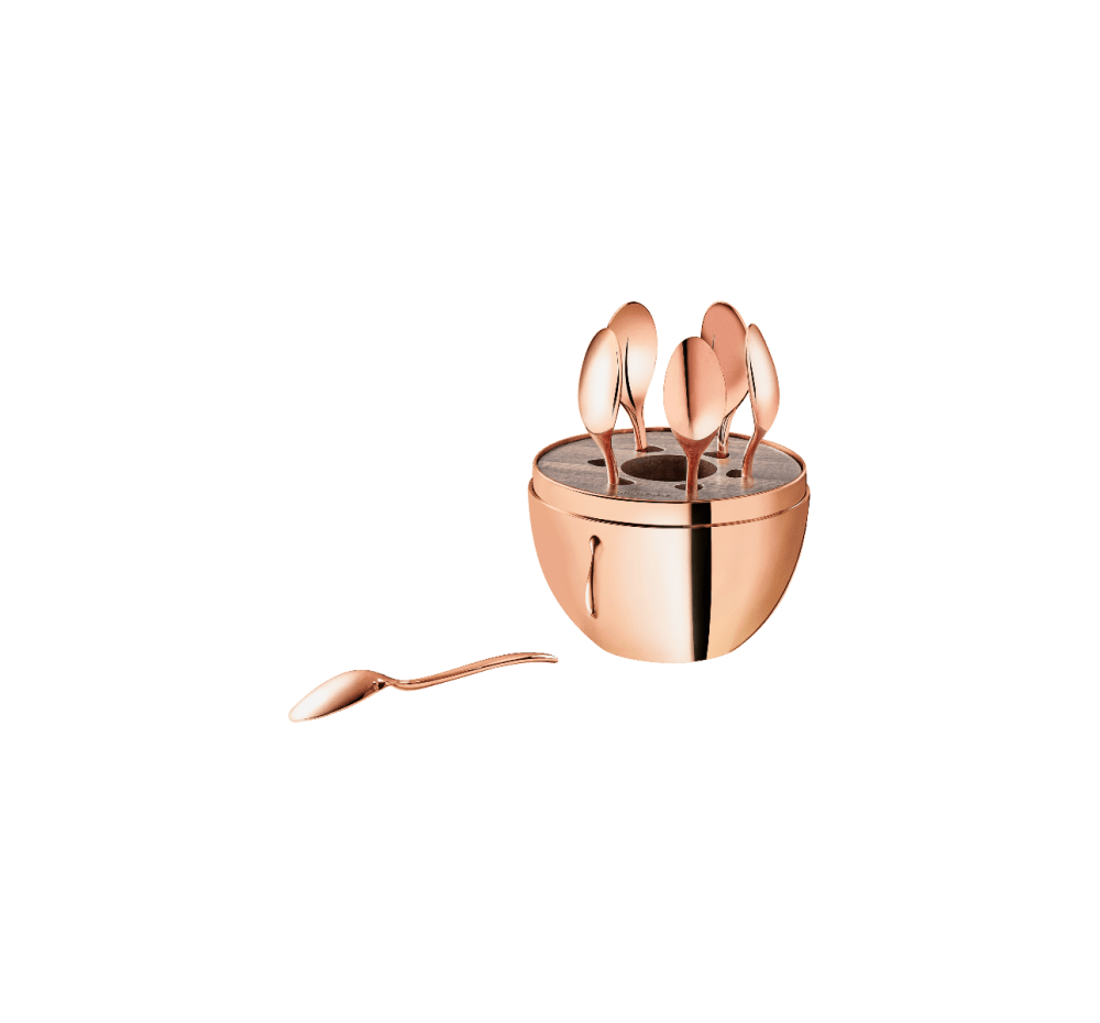 Christofle MOOD Rose Gold 6-Piece Espresso Set - The Pink Daisy