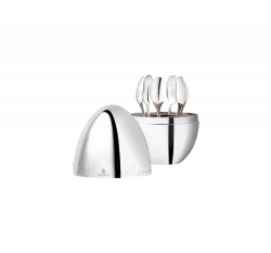 Juliska MOOD Skyline 6-Piece Silver-Plated Espresso Spoon Set - NEW YORK