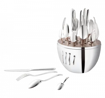 Christofle MOOD Silver Plated 24-Piece Flatware Set - For 6 People - Image 3