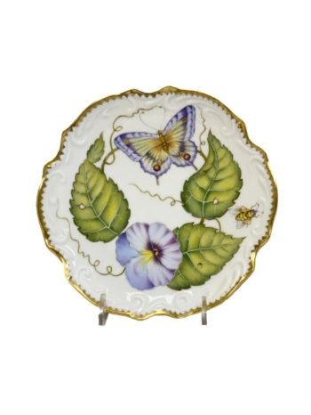Anna Weatherley Pansy Garland Bread & Butter Plate