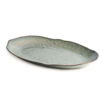 Simon Pearce Burlington Oval Platter, Large - Moss Glen