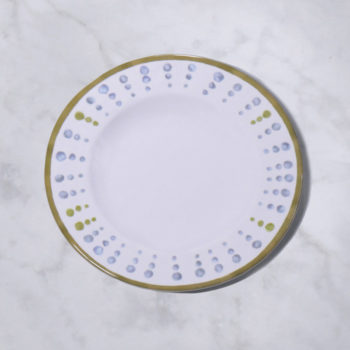 Beatriz Ball VIDA Athena Salad Plate 9.25" Set of 4 (Blue and Green dots)