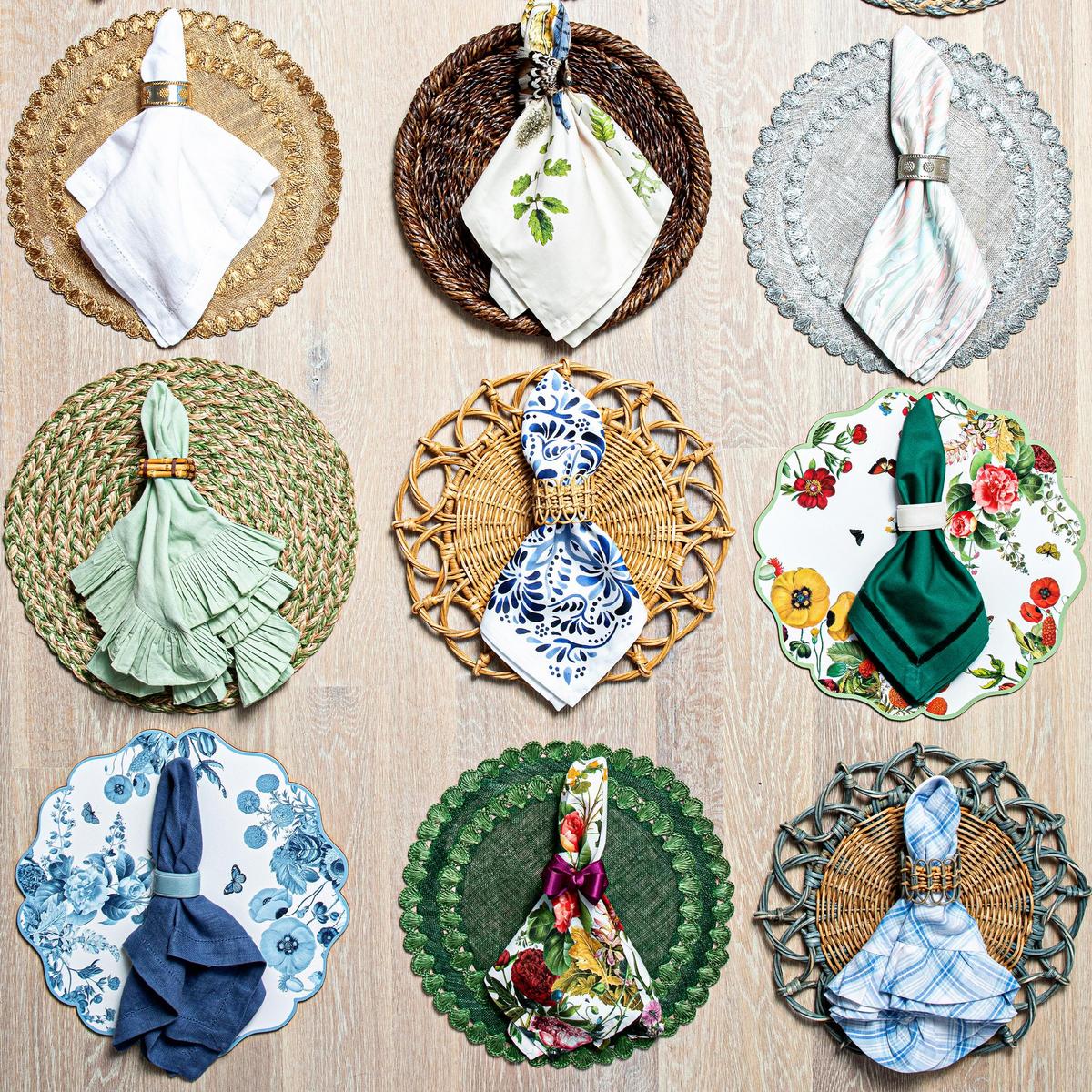 Juliska Woven Straw Placemat Chambray The Pink Daisy