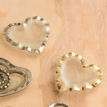 Annieglass Ruffle Heart Bowl - Image 2