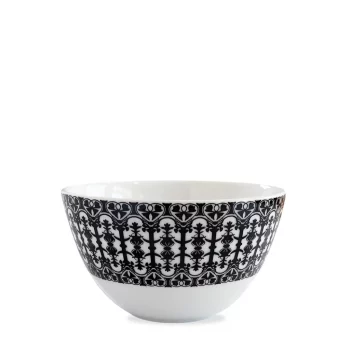 Caskata Casablanca Black Tall Cereal Bowl 5.5"