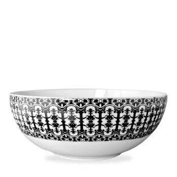 Caskata Casablanca Black Vegetable Serving Bowl 9.5"