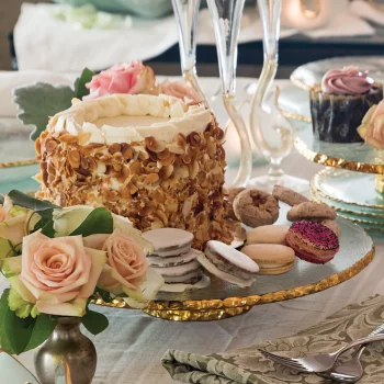 Annieglass Edgey Cake Stand