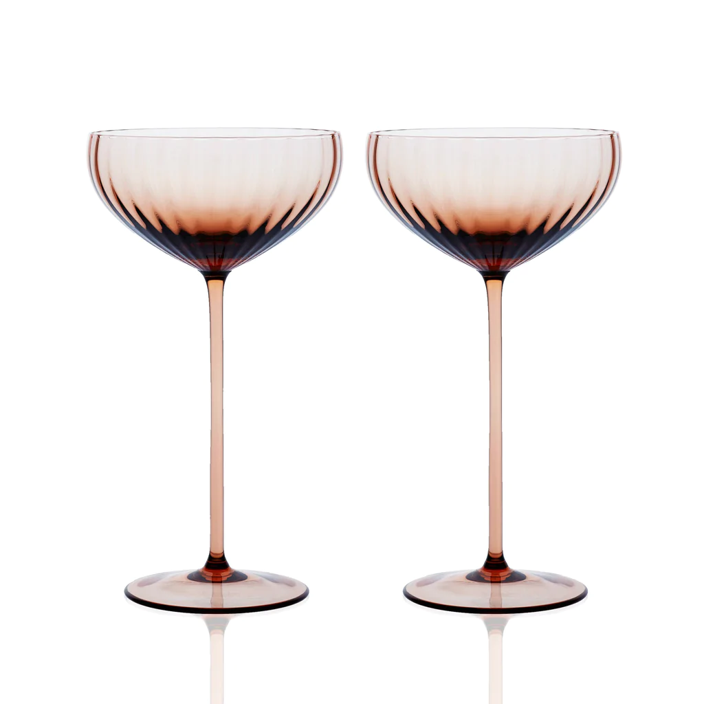 Quinn Amber Red Wine Glasses, Set of 2