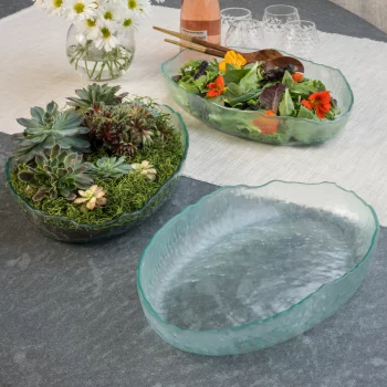 Annieglass Salt Oval Serving Bowl - Image 2