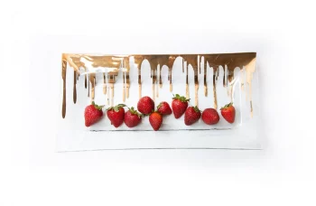 Annieglass Splatter Rectangular Platter