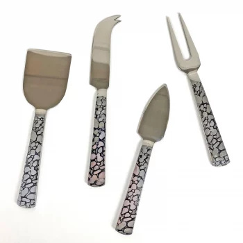 Michael Wainwright Panthera Platinum 4-Piece Cheese Set