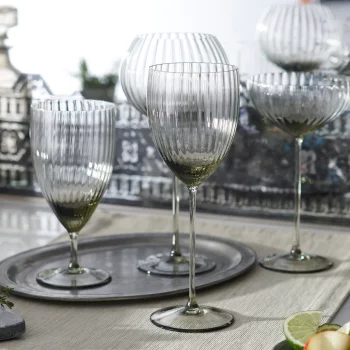 Caskata Quinn Smoke White Wine Glasses - Set of 2 - Image 2