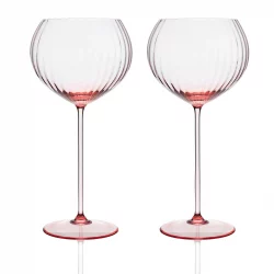 Quinn Amber Red Wine Glasses, Set of 2